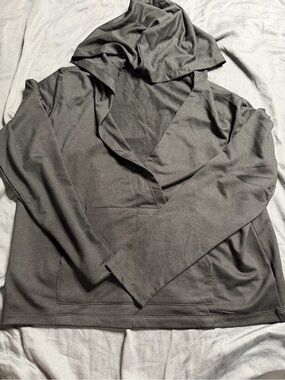 Thrive Women's Black Hooded Pullover with Front Pocket